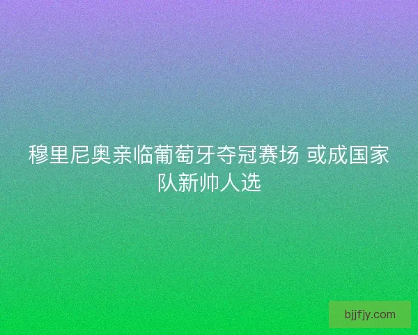 穆里尼奥亲临葡萄牙夺冠赛场 或成国家队新帅人选